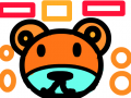 곰곰곰 : 주황색 곰돌이 스케치판 ,sketchpan