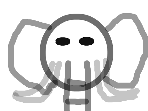 코끼리 : 코끼리코끼리 스케치판 ,sketchpan