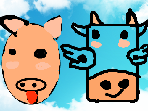 돼지 와 소 : ㄱㄷㅅㄱㄷ786ㄱㄷ87ㅛㄷ7ㅛㄷ8ㄷ7ㅛ8ㄷㅈ 스케치판 ,sketchpan