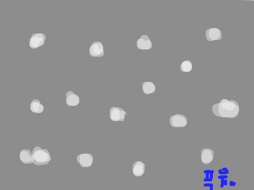 회색하늘 - 눈 : 심심작입니다. 스케치판 ,sketchpan
