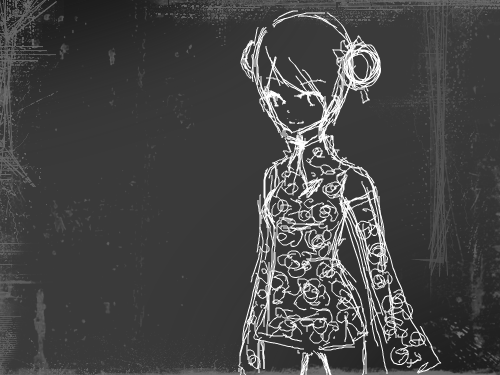 중국풍소녀 : 귀여운소녀 스케치판 ,sketchpan