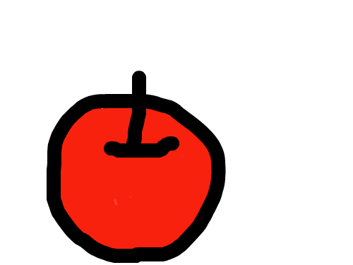 처음  그린 사과 : 삼례초등학교 스케치판 ,sketchpan