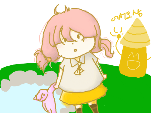 귀요밐 : 집이살아있다 스케치판 ,sketchpan
