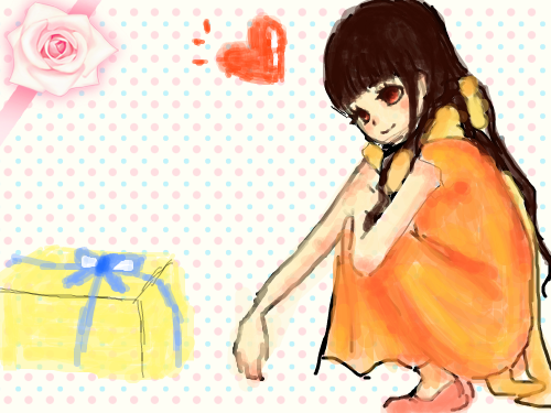 선물 : 선물받아서행복해 스케치판 ,sketchpan