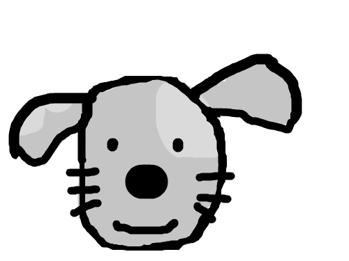 개 : 회색바둑이 스케치판 ,sketchpan