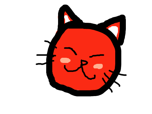고양이 : 빨간고양이 스케치판 ,sketchpan