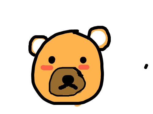곰돌이 : 갈색곰돌이 스케치판 ,sketchpan