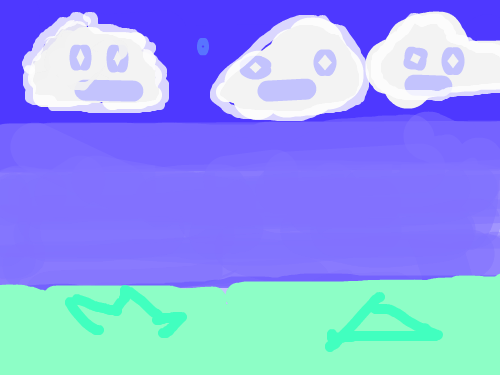 하늘 : 그리기임 스케치판 ,sketchpan