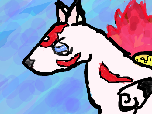 Ameraterasu : yay goddes 스케치판 ,sketchpan