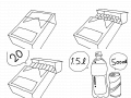 contain : (용기,장소가)담고있다,포함하다(얼마가)들어가다 스케치판 ,sketchpan