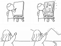 create : - create : 창작하다 (신,자연등이 새로운것을)창조하다 스케치판 ,sketchpan