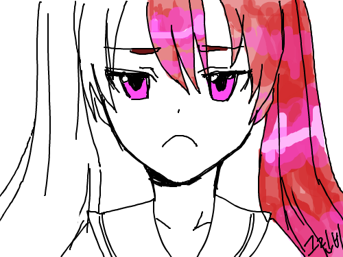 빨간미쿠미완 : 빨간미쿠 미완성 스케치판 ,sketchpan