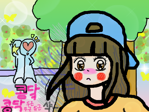 짝사랑의 묘미 : 훔쳐보기(스토커..?!) 혼자설레기, 파파라치로변신하기^^ 스케치판 ,sketchpan