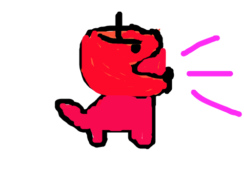 강아지 : 강아지 재가 너무 못그렸지요. 스케치판 ,sketchpan