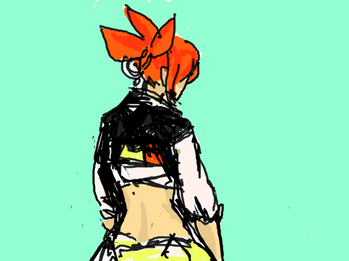 자캐 : 빨간머리 스케치판 ,sketchpan