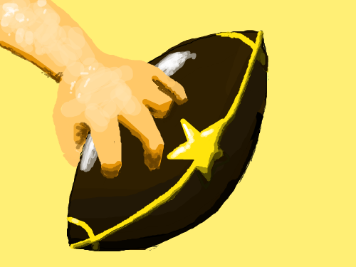 미식축구공 : 게임에서 미식축구캐릭터를 좋아해서 그려봄 스케치판 ,sketchpan