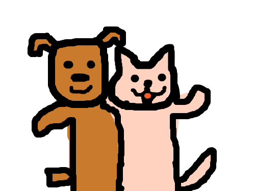 바둑이와 고양이 : 바둑이와 고양이 그림 스케치판 ,sketchpan