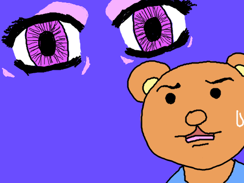 저 눈은 우사미 쨩이 사건을 추리할 때의 눈이다 : 됐고 곰탱이 니가 범인임 ㅋㅋㅋ 스케치판 ,sketchpan