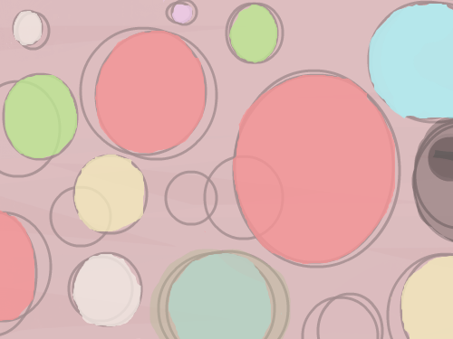 원 파티 : 원들의 이야기 스케치판 ,sketchpan