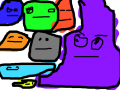 여러가지 돌 : 색이 다른돌 스케치판 ,sketchpan