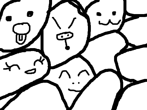 조약돌 : 조약돌입니다. 스케치판 ,sketchpan