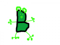 개구리 : 개구리 한 마리 스케치판 ,sketchpan