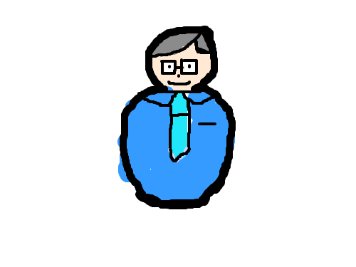 오뚜기 아빠 : 오뚜기 아빠가 회사에 갈려고 신발쪽으로 다가가는 모습 스케치판 ,sketchpan