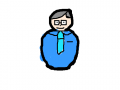 오뚜기 아빠 : 오뚜기 아빠가 회사에 갈려고 신발쪽으로 다가가는 모습 스케치판 ,sketchpan