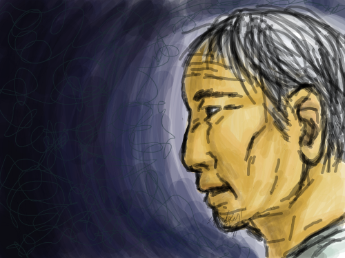 노인 : 대충 그리는 게 컨셉. 스케치판 ,sketchpan