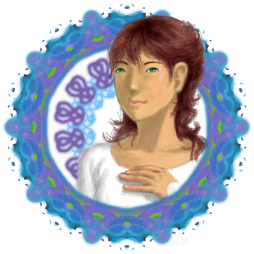 붉은머리 처녀 : 역시 만다라판에선 그냥 만다라나 그려야겠다... 스케치판 ,sketchpan