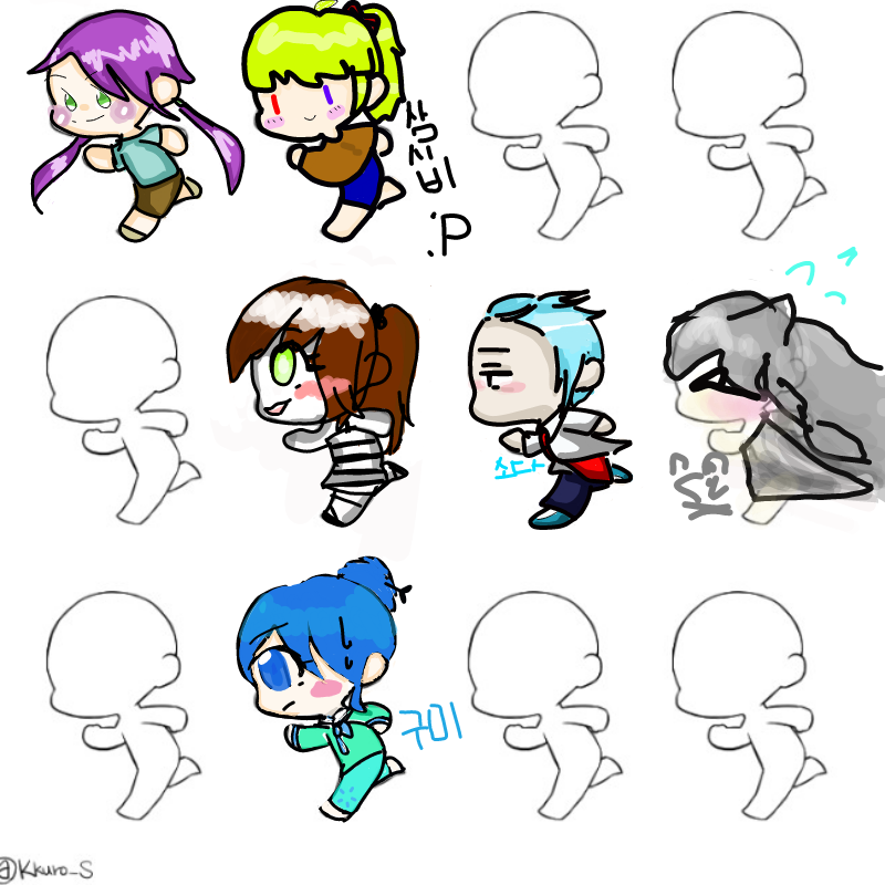 뀨 : 뀨 스케치판 ,sketchpan