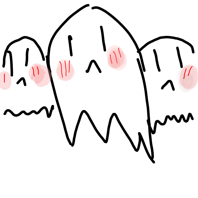 유령 친구.. : 유령 친구들~~~ 스케치판 ,sketchpan