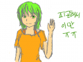 구미 : 보컬최애캐 구미 ㅎㅎ 근데 제가 망쳐놨어요 ㅠㅠ 스케치판 ,sketchpan