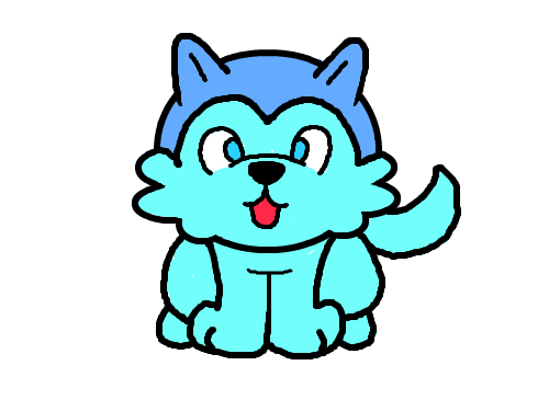 시베리아 허스키 : 귀여운 허스키 스케치판 ,sketchpan