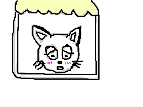 졸린 고양이 : 졸린 아기 고양이 스케치판 ,sketchpan