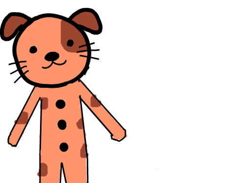 인간 강아지 : 탈을 쓰고 춤을 추고잇다 스케치판 ,sketchpan