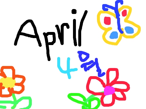 봄봄봄 : 봄으 모습을 그렸고 4월이 제일 봄인거 같아서 4월을 썼습니다. 스케치판 ,sketchpan