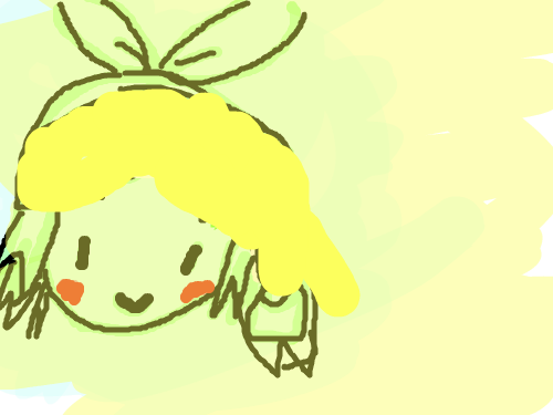 kagamine rin : 마우스로 그린 1번째 작품- 스케치판 ,sketchpan