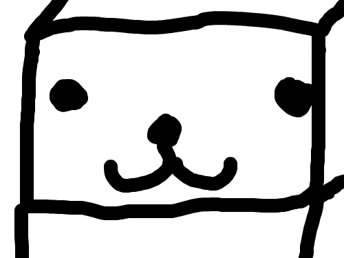 ㅄ 박스 : ㅄ처럼 생긴 살아있는 박스 스케치판 ,sketchpan