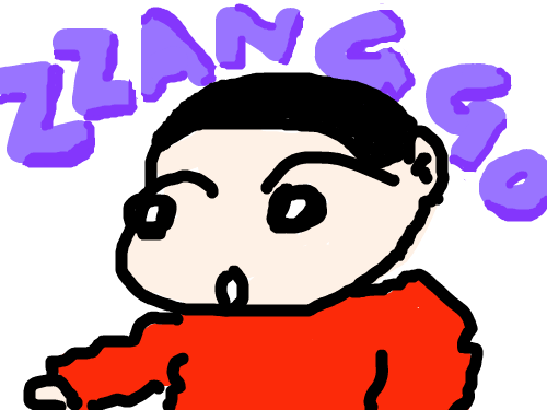 짱구 : 워밍업~~~~~~~~~ 스케치판 ,sketchpan