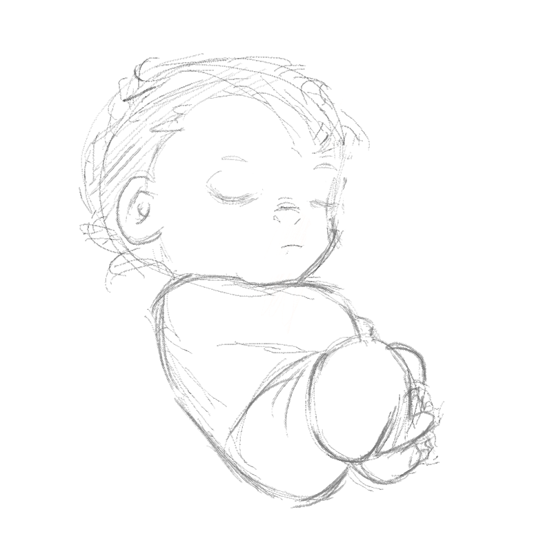 아기그림낙.. : 아기그림낙서 (포즈는 사진참고) 스케치판 ,sketchpan