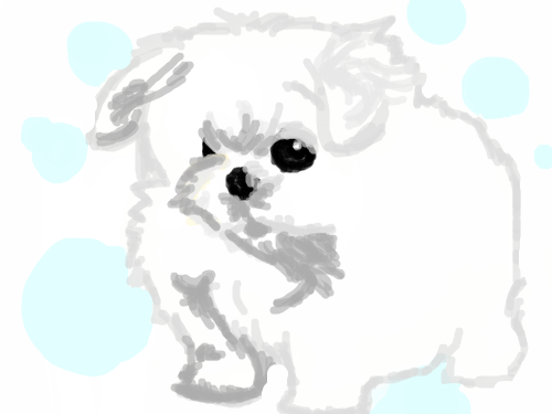 강아지 : 첫작이라서 좀 모자라지만악플을 달지 말아주세요ㅜㅜ 스케치판 ,sketchpan