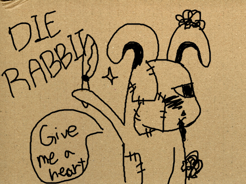 DIE RABBIT : 내 캐릭터..ㅋ더 정확한 모습 다음에 보여드릴께요..ㅋㅋ 스케치판 ,sketchpan