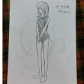 쟤는요~~이.. : 쟤는요~~이상하게 치마를 안입히면 삣구가 되더라구요~~;; 이름은 카린이고 초능력은 애니멀커뮤니케이터 랍니다~> 스케치판 ,sketchpan