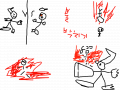 악마vs천사 : 10세이상-- 스케치판 ,sketchpan