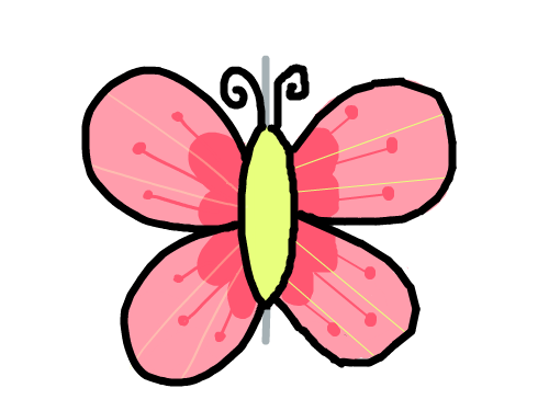 나비 이어그리기 : 나비 이어그리기 스케치판 ,sketchpan