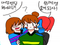 차라그리기.. : 차라그리기 끝(+프리스크+언다인) 스케치판 ,sketchpan