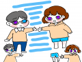우유한잔님.. : 우유한잔님께서 연성해주셨어오!감사합니다 넘 귀여워요♡ 스케치판 ,sketchpan