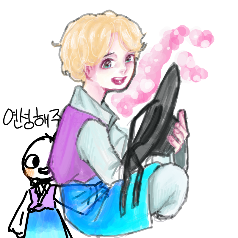 해수님 감.. : 해수님 감사합니다!넘 멋있고 귀여운 리퀘~♡ 스케치판 ,sketchpan