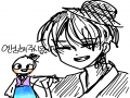 메밀메밀님.. : 메밀메밀님 감사합니다!멋있으면서도 귀여룬 리퀘! 취적입니다♡ 스케치판 ,sketchpan
